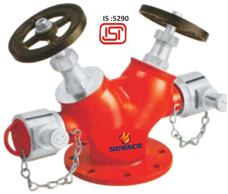 Aluminium Double Outlet Landing Valve