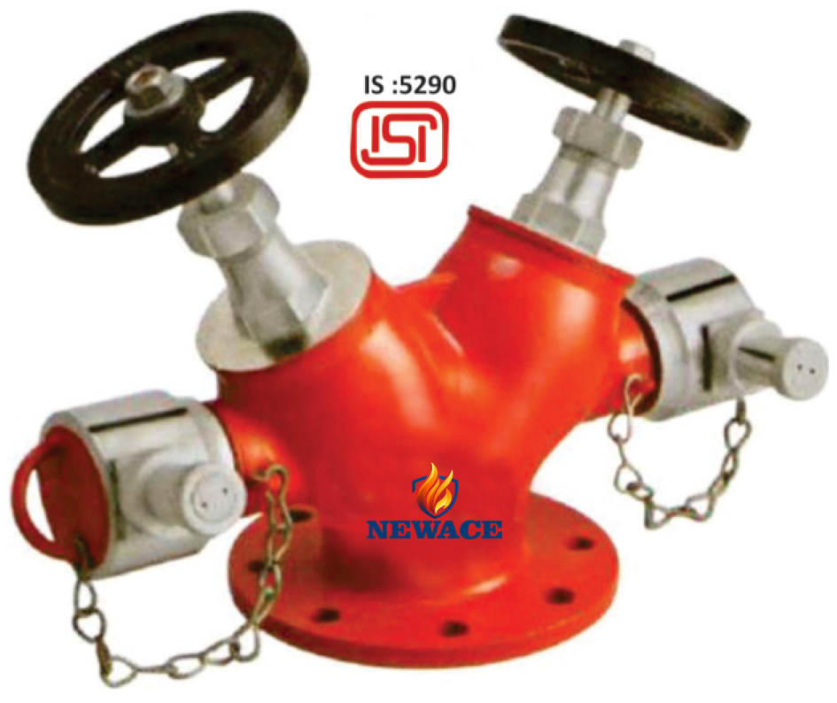 Stainless Steel Double Outlet Landing Valve
