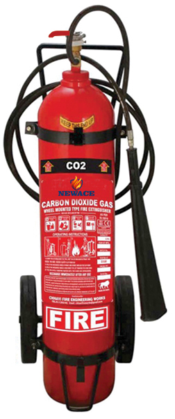 Trolley Mounted Carbon Dioxide Fire Extinguisher