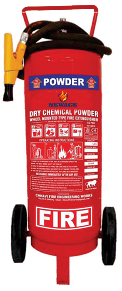 Trolley Mounted Dry Chemical Powder Fire Extinguisher